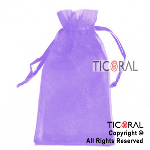 BOLSA LILA ORGANZA 24X19.5CM HS2629-7 x 1